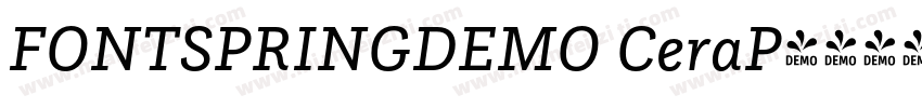 FONTSPRINGDEMO CeraP字体转换